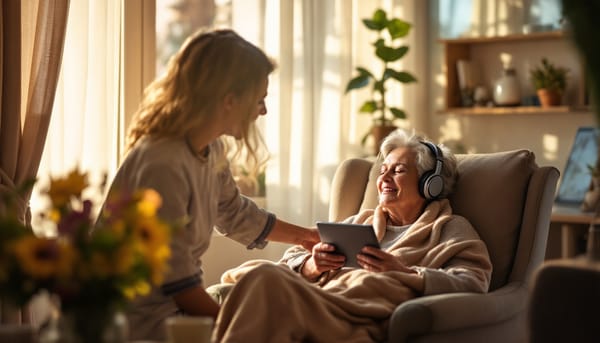 EHPAD : l'écoute comme moment de bien-être pour les résidents
